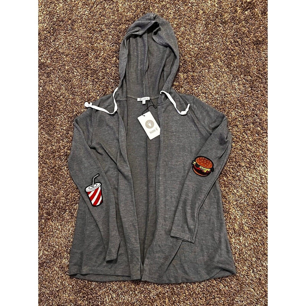 Noble U Fast Food‎ Jacket/Hoodie Women's Small w/patches